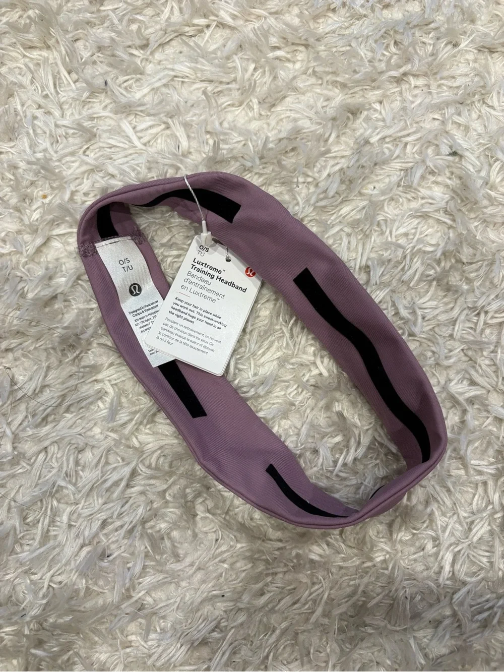 lululemon athletica Luxtreme Training Headband Dusty Mauve Pink Purple Tone